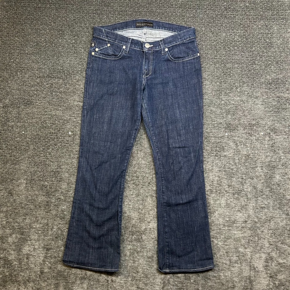 Rock & Republic Kasandra Bootcut Jeans Women's Blue Denim Stretch Western -  30